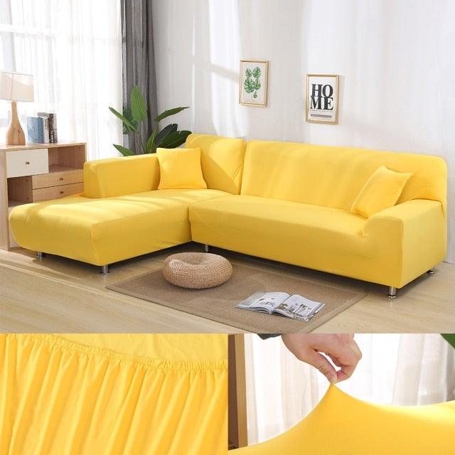 Sofa Cover For Living Room Anti-dust Elastic Stretch Covers For L-shape Corner Sofa Couch Cover Chair Cover Furniture Protector Sofa Covers for Living Room Sofa Protector Anti-dust Elastic Stretch Covers For Corner Sofa Cover