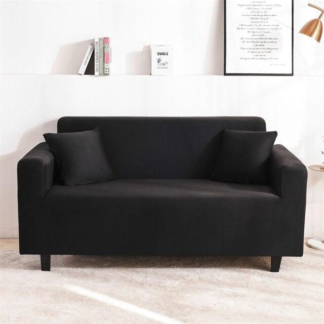 Solid Color Milk Silk Modern Sofa Covers for Living Room Corner Couch Cover Slipcovers Chair Protector 1/2/3/4 Seater Cushion Couch Stretch Sofa Covers Slipcovers, Pet Protector Furniture Covers