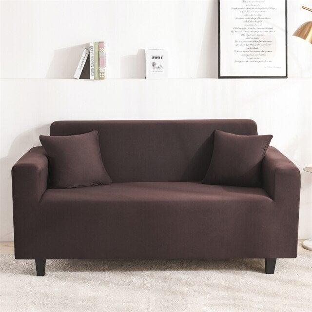 Solid Color Milk Silk Modern Sofa Covers for Living Room Corner Couch Cover Slipcovers Chair Protector 1/2/3/4 Seater Cushion Couch Stretch Sofa Covers Slipcovers, Pet Protector Furniture Covers