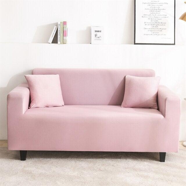 Solid Color Milk Silk Modern Sofa Covers for Living Room Corner Couch Cover Slipcovers Chair Protector 1/2/3/4 Seater Cushion Couch Stretch Sofa Covers Slipcovers, Pet Protector Furniture Covers