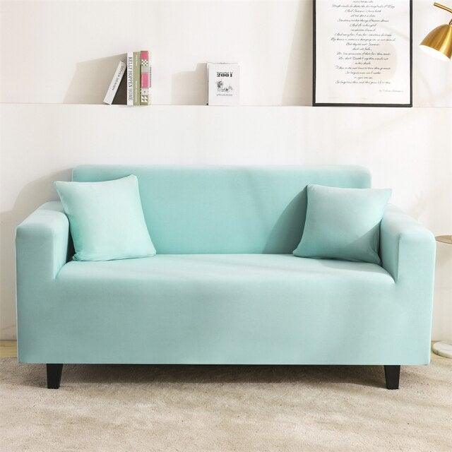 Solid Color Milk Silk Modern Sofa Covers for Living Room Corner Couch Cover Slipcovers Chair Protector 1/2/3/4 Seater Cushion Couch Stretch Sofa Covers Slipcovers, Pet Protector Furniture Covers