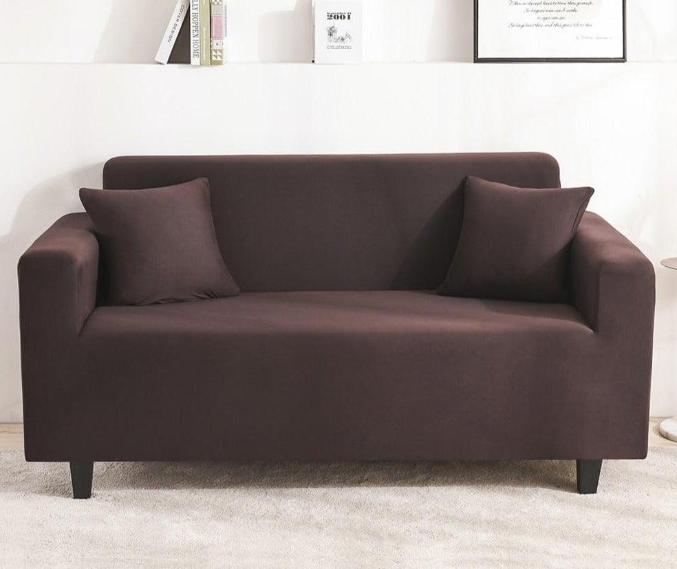 Solid Color Milk Silk Modern Sofa Covers for Living Room Corner Couch Cover Slipcovers Chair Protector 1/2/3/4 Seater Cushion Couch Stretch Sofa Covers Slipcovers, Pet Protector Furniture Covers