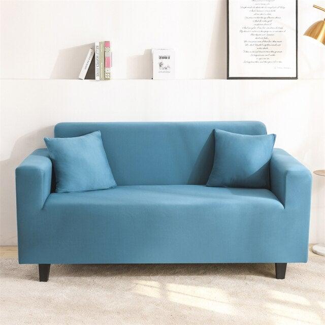 Solid Color Milk Silk Modern Sofa Covers for Living Room Corner Couch Cover Slipcovers Chair Protector 1/2/3/4 Seater Cushion Couch Stretch Sofa Covers Slipcovers, Pet Protector Furniture Covers