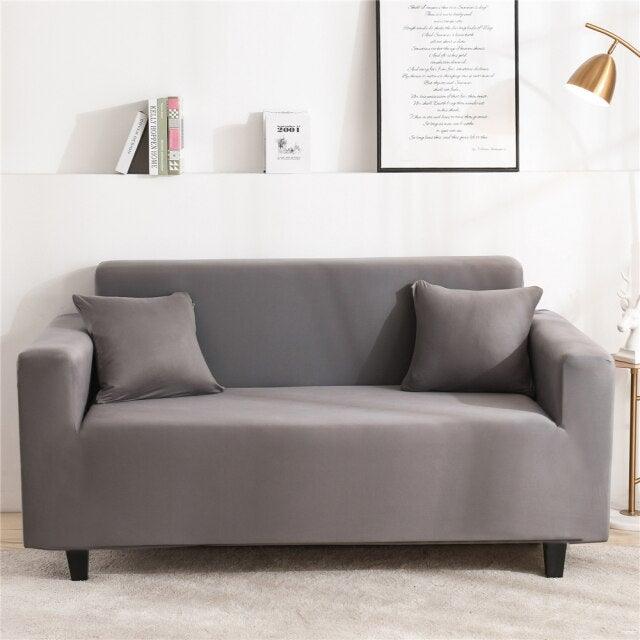 Solid Color Milk Silk Modern Sofa Covers for Living Room Corner Couch Cover Slipcovers Chair Protector 1/2/3/4 Seater Cushion Couch Stretch Sofa Covers Slipcovers, Pet Protector Furniture Covers